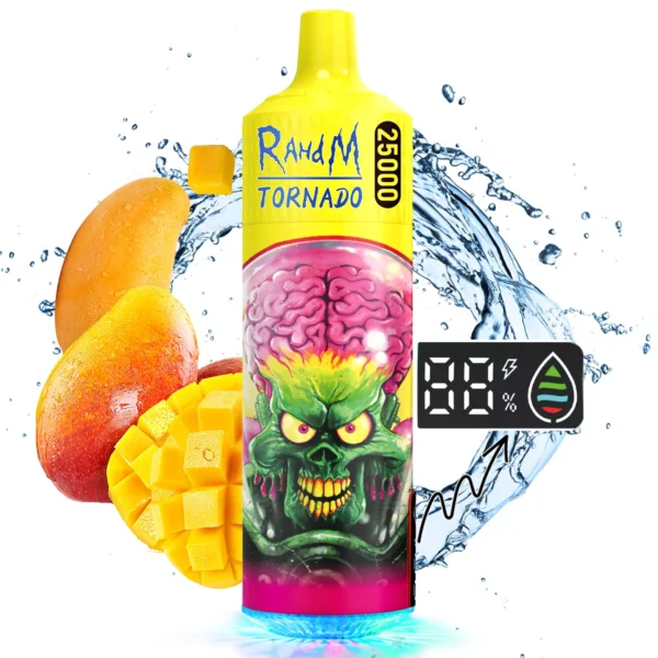 RahdM Tornado 25000 Puffs 2% Alacsony nikotintartalmú, újratölthető, eldobható Vapes Pen Tömeges vásárlás Nagyker - HelpVape - 15