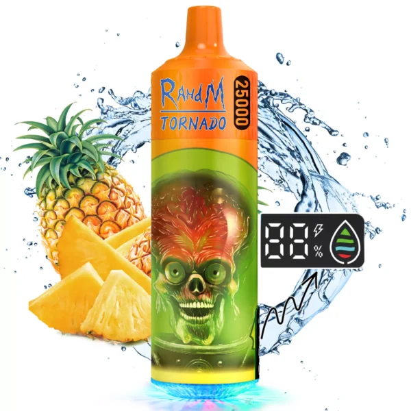 RahdM Tornado 25000 Puffs 2% Alacsony nikotintartalmú, újratölthető, eldobható Vapes Pen Tömeges vásárlás Nagyker - HelpVape - 2