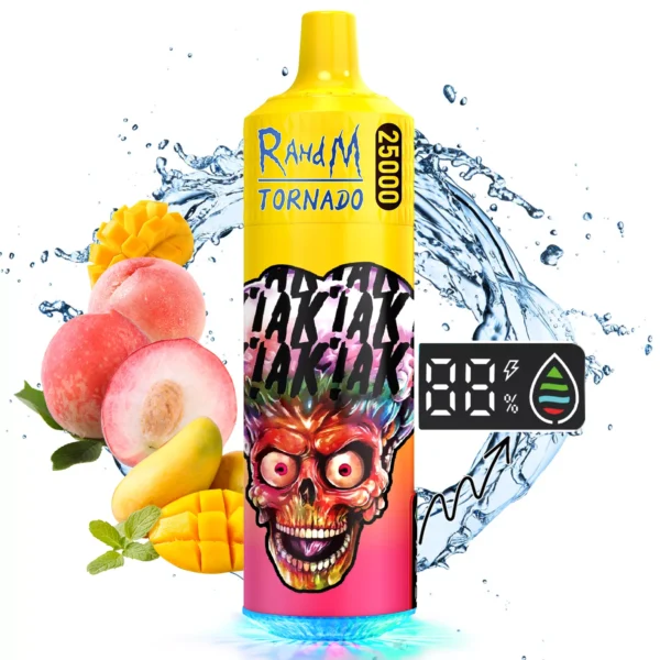 RahdM Tornado 25000 Puffs 2% Alacsony nikotintartalmú, újratölthető, eldobható Vapes Pen tömeges vásárlás Nagykereskedelmi - HelpVape - 21