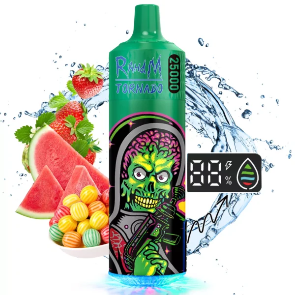RahdM Tornado 25000 Puffs 2% Alacsony nikotintartalmú, újratölthető, eldobható Vapes Pen tömeges vásárlás nagykereskedelmi - HelpVape - 6