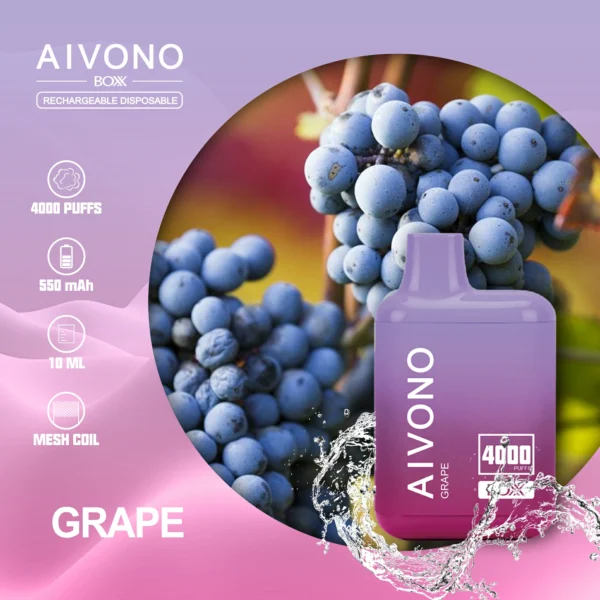 AIVONO AIM BOXX 4000 Puffs 0% 2% 5% Перезаряжаемые одноразовые ручки для электронных сигарет с низким содержанием никотина Купить оптом - HelpVape - 11