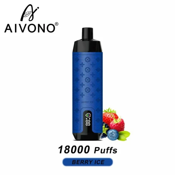 AIVONO Deluxe Bar 18000 Puffs Кальян с цифровым экраном 0% 2% 3% 5% Перезаряжаемые одноразовые ручки для электронных сигарет с низким содержанием никотина. Купить оптом - HelpVape - 5