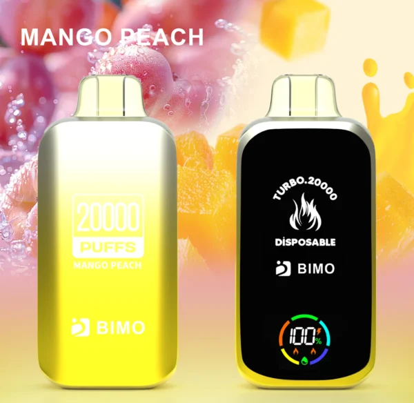 BIMO Turbo 20000 Puffs Ecran complet 0% 2% 5% Stilo vape reîncărcabil de unică folosință cu conținut scăzut de nicotină Cumpărați cu ridicata - HelpVape - 2