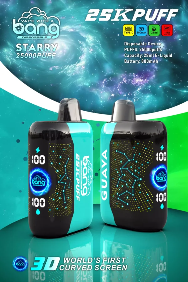 Bang Starry 25000 Puffs Pantalla curva 3D 0% 2% 3% 5% Vapes desechables recargables con bajo contenido de nicotina Pluma Compra a granel al por mayor - HelpVape - 10