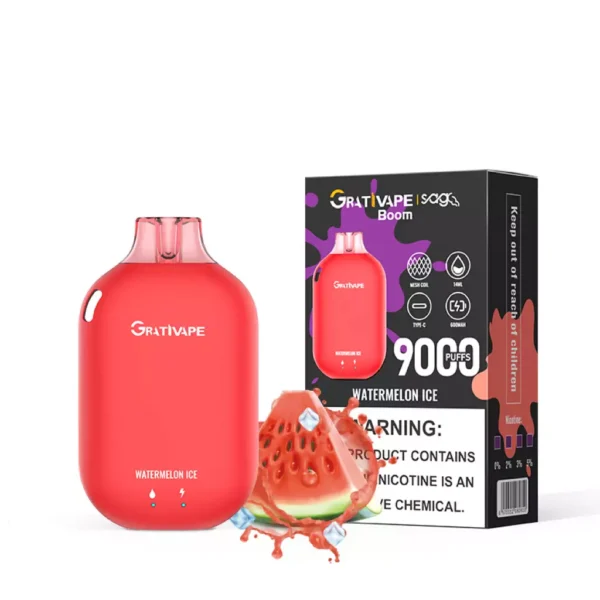Grativape Boom 9000 Puffs 0% 2% 3% 5% Penna per vaporizzatori usa e getta ricaricabile a basso contenuto di nicotina all'ingrosso Acquista all'ingrosso - HelpVape - 7