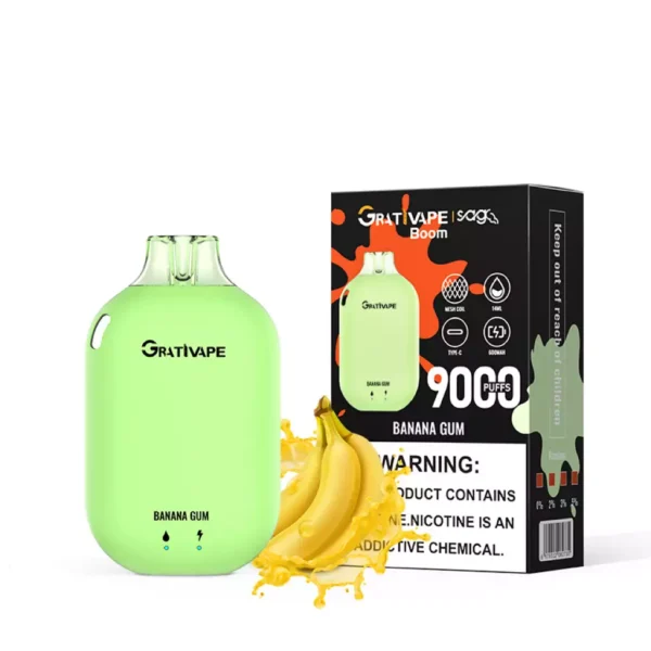 Grativape Boom 9000 Puffs 0% 2% 3% 5% Penna per vaporizzatori usa e getta ricaricabile a basso contenuto di nicotina all'ingrosso Acquista all'ingrosso - HelpVape - 13