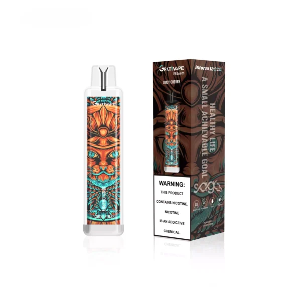 Grativape iStorm 12000 Puffs 0% 2% 3% 5% Low Nicotine Rechargeable Disposable Vapes Pen Bulk Buy Wholesale - HelpVape - 2
