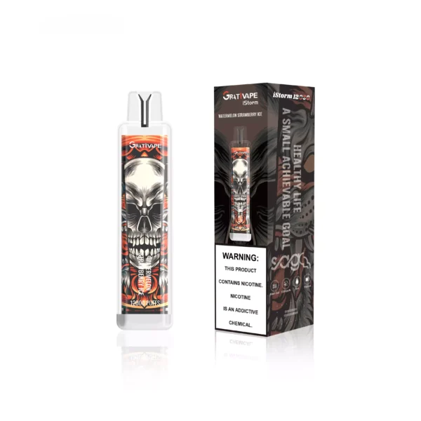 Grativape iStorm 12000 Puffs 0% 2% 3% 5% Low Nicotine Rechargeable Disposable Vapes Pen Bulk Buy Wholesale - HelpVape - 3