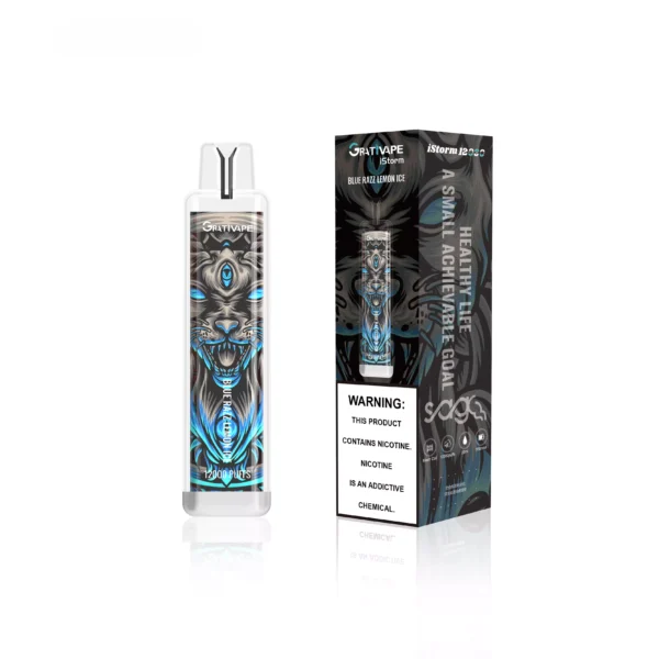 Grativape iStorm 12000 Puffs 0% 2% 3% 5% Low Nicotine Rechargeable Disposable Vapes Pen Bulk Buy Wholesale - HelpVape - 5