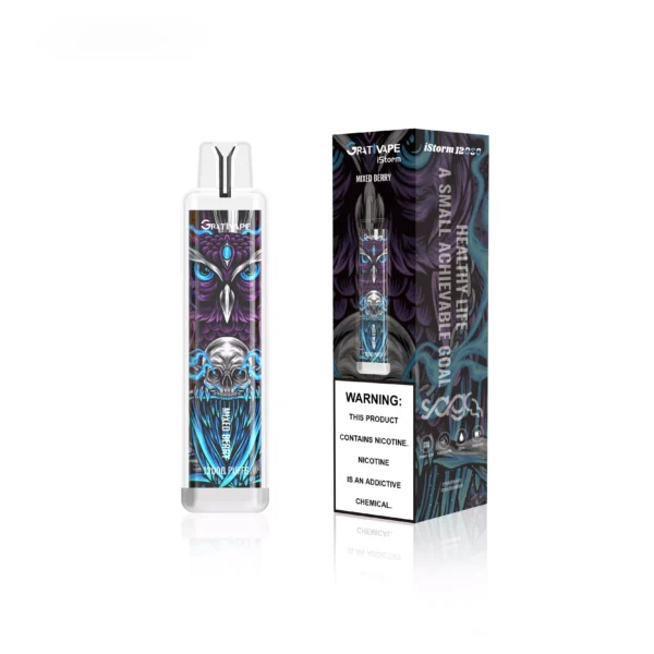 Grativape iStorm 12000 Puffs 0% 2% 3% 5% Low Nicotine Rechargeable Disposable Vapes Pen Bulk Buy Wholesale - HelpVape - 10