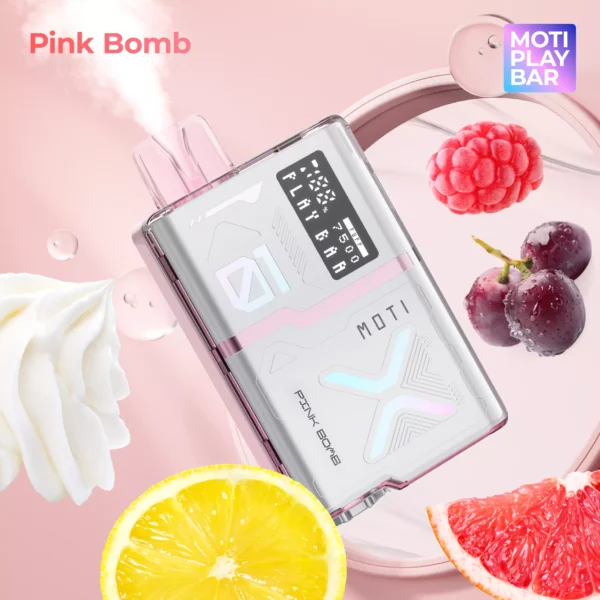 MOTI Play Bar 7500 Puffs Tela Digital de Cristal 5% Baixa Nicotina Recarregável Vapes Canetas Descartáveis ​​Comprar em Massa - HelpVape - 2