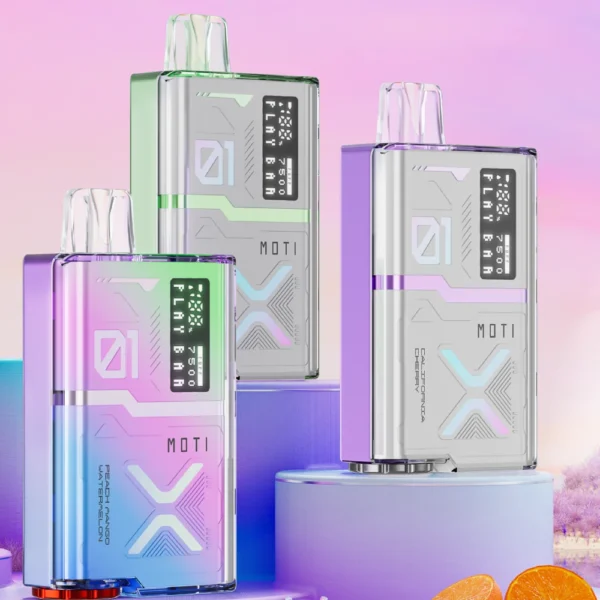 MOTI Play Bar 7500 Puffs Tela Digital de Cristal 5% Baixa Nicotina Recarregável Vapes Canetas Descartáveis ​​em Massa Compre no Atacado - HelpVape - 14