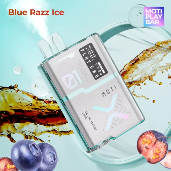 MOTI Play Bar 7500 Puffs Tela Digital de Cristal 5% Baixa Nicotina Recarregável Vapes Canetas Descartáveis ​​Comprar em Massa - HelpVape - 5