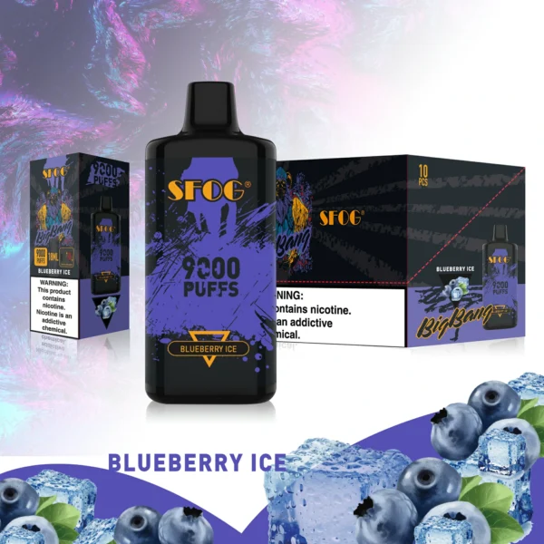 SFOG BIG BANG 9000 Puffs 0% 2% 3% 5% Перезаряжаемые одноразовые ручки для электронных сигарет с низким содержанием никотина. Купить оптом - HelpVape - 8
