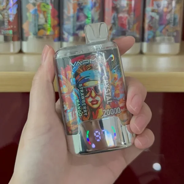 VAPME Crystal 20000 Puffs Double Flavor Digital Screen 2% Låg Nikotin Uppladdningsbar Disponibel Vapes Penna Bulk Köp Partihandel - HelpVape - 9
